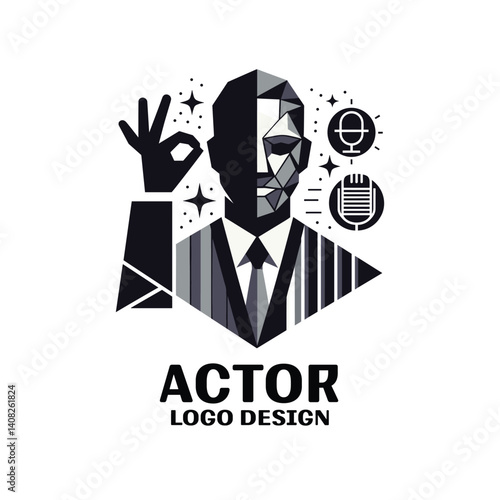 Actor Vector Logo Design