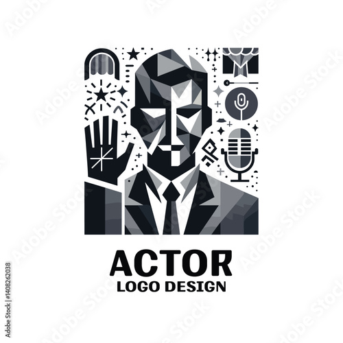 Actor Vector Logo Design