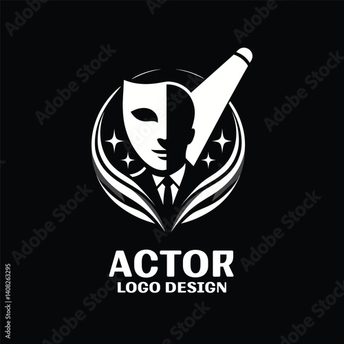 Actor Vector Logo Design