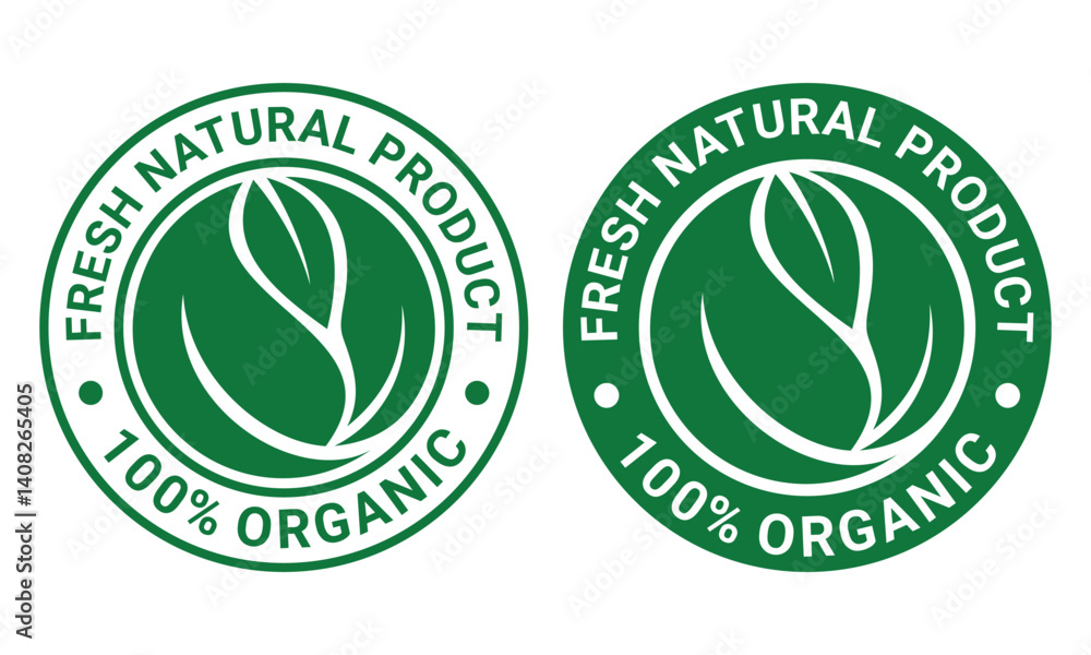 organic food stamp label design 100 percent organic natural in green color seal tag sticker design vector template organic food stamp label design 100 percent organic natural in green color seal tag sticker design vector template