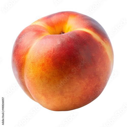 Wallpaper Mural A single ripe nectarine close up view isolated on transparent background Torontodigital.ca
