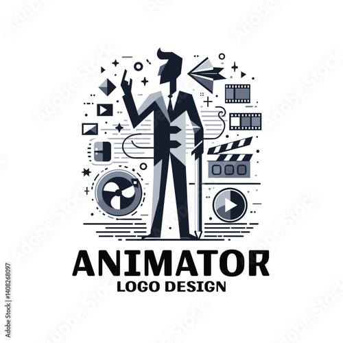 Animator Vector Logo Design