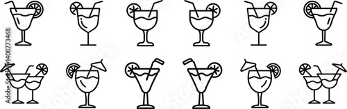 Cocktails icons.eps