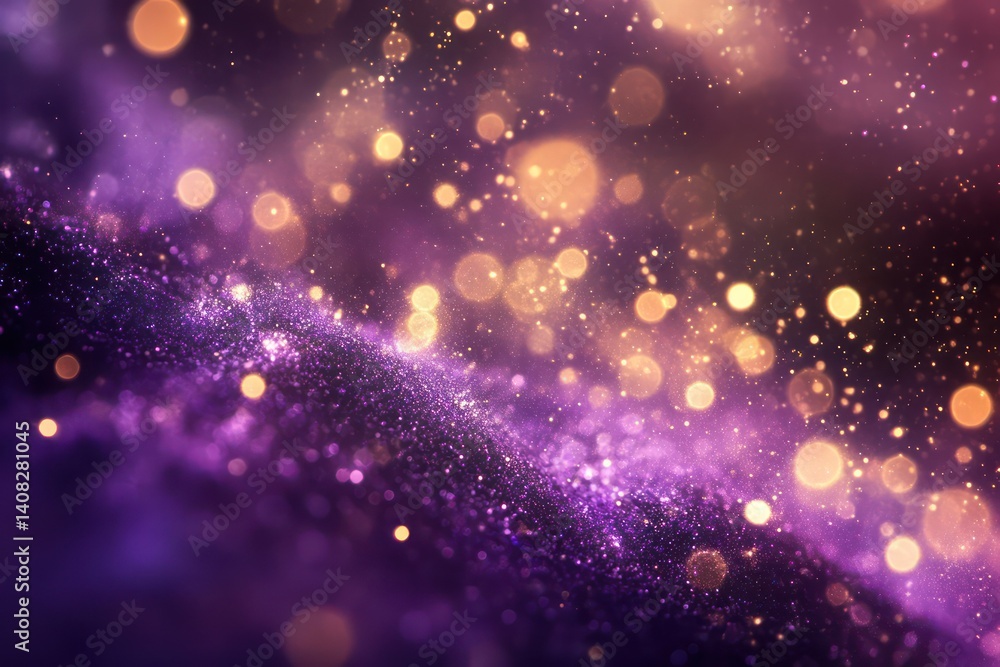 Abstract purple gold bokeh background Abstract purple gold bokeh background