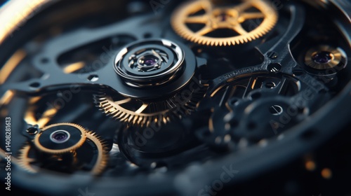 Wallpaper Mural Watchmaker assembling intricate gears inside a luxury timepiece. Featuring precision and detail Torontodigital.ca