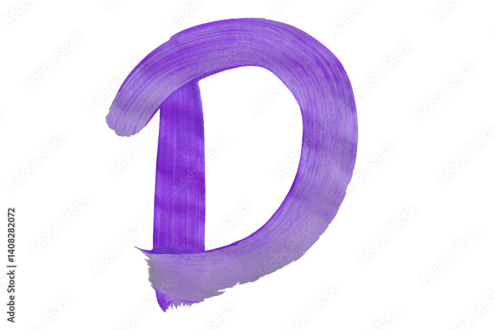 atercolor brush letters isolated on transparent background. atercolor brush letters isolated on transparent background.