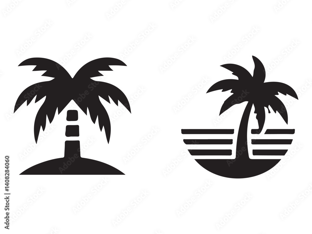 Fototapeta premium tropical island with palms