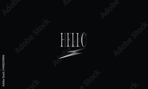 HELLO, Abstract ,  logo ,letters, monogram, icon ambitions, style, symbols 
