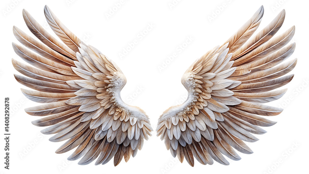 Fototapeta premium wings isolated on white backgroundPNG