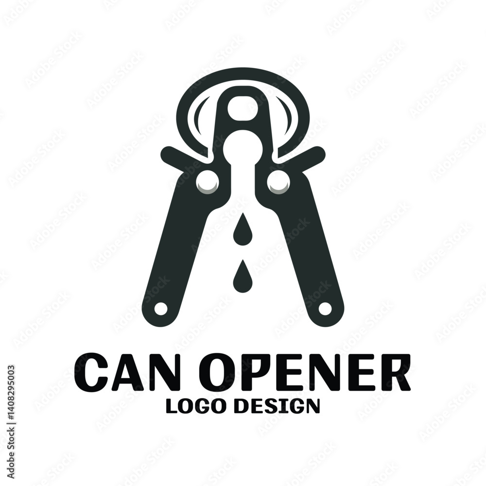 Can opener Vector Logo Design Can opener Vector Logo Design