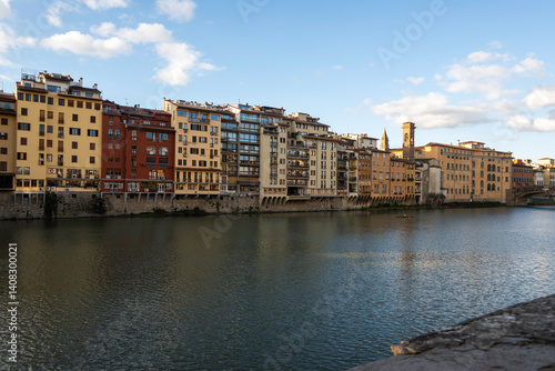 Obraz na płótnie The Old Town of city of Florence, Italy w salonie