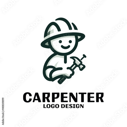 Carpenter Vector Logo Design