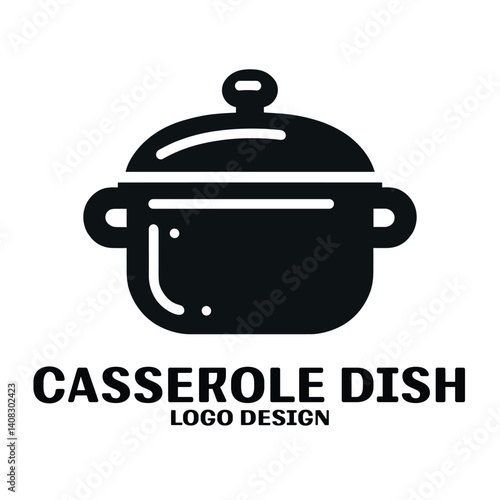 Casserole Dish Vector Logo Design