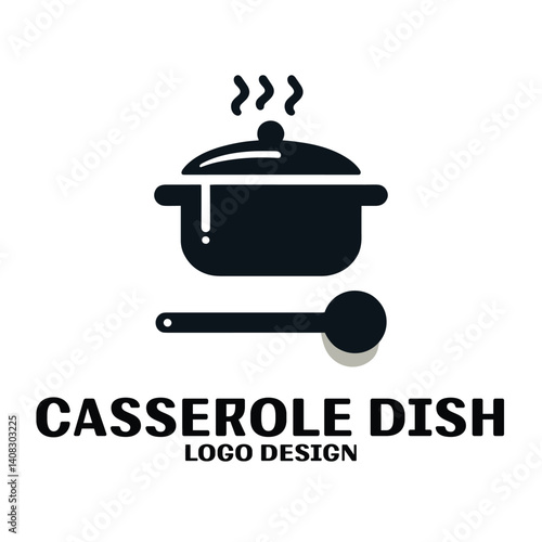 Casserole Dish Vector Logo Design