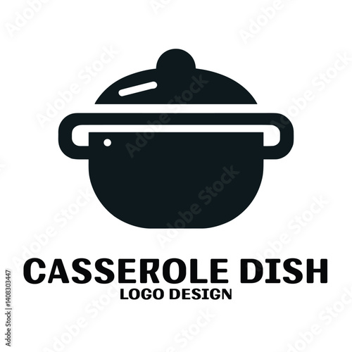 Casserole Dish Vector Logo Design
