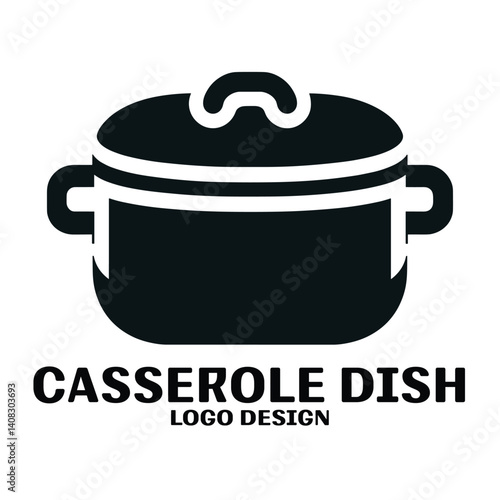Casserole Dish Vector Logo Design
