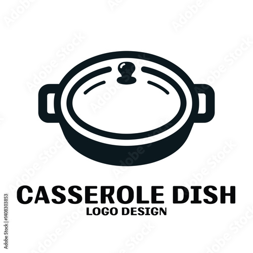 Casserole Dish Vector Logo Design
