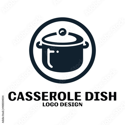 Casserole Dish Vector Logo Design