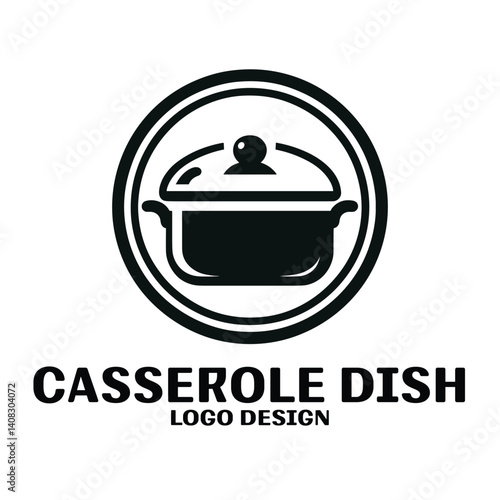 Casserole Dish Vector Logo Design