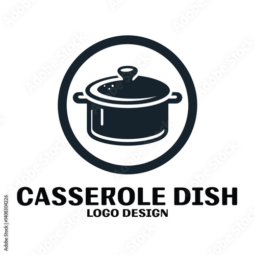 Casserole Dish Vector Logo Design