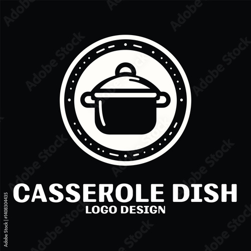 Casserole Dish Vector Logo Design