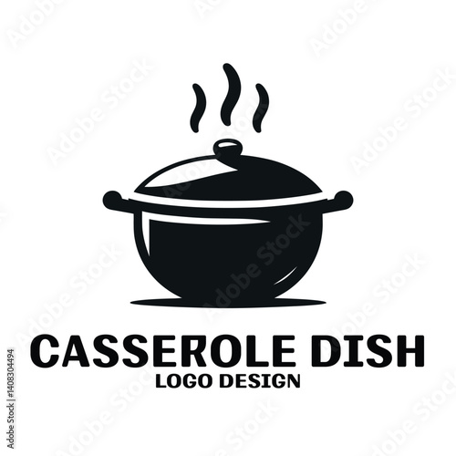Casserole Dish Vector Logo Design