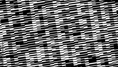 Black and white abstract geometric pattern for sporty background. Easily resized and recoloured at your discretion. Vector Format Illustration 
