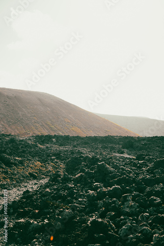 Mars-Like Volcanic Landscape in Timanfaya National Park, Lanzarote