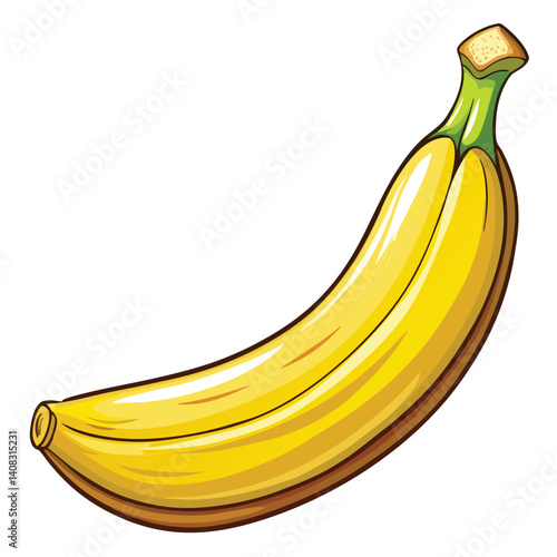 Ripe Banana Illustration