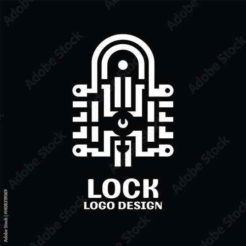Lock Vector Logo Design