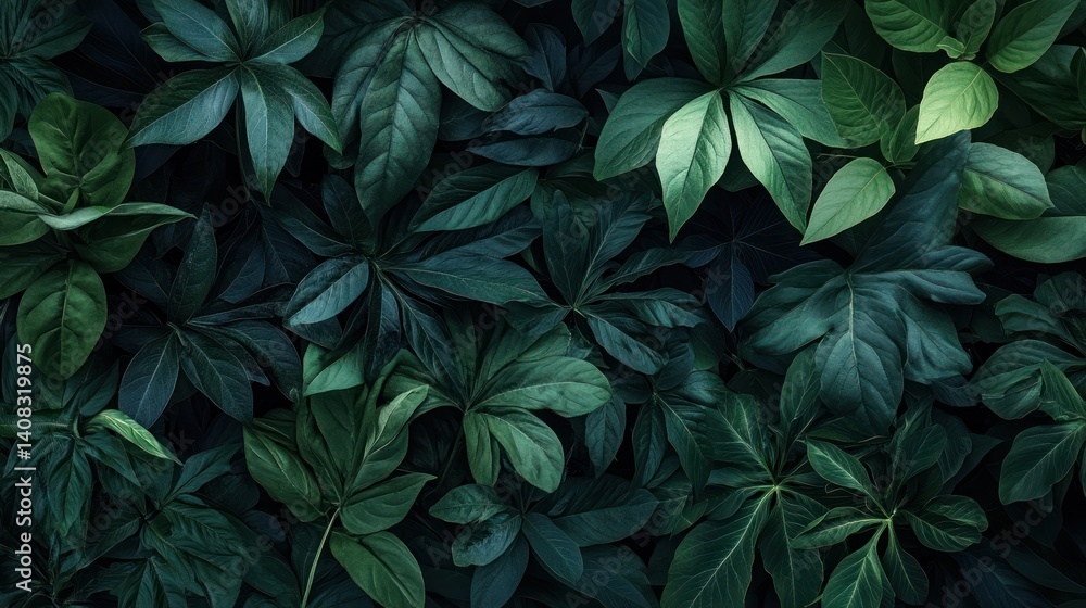 A lush tapestry of deep green leaves, a vibrant display of nature's artistry. A lush tapestry of deep green leaves, a vibrant display of nature's artistry.