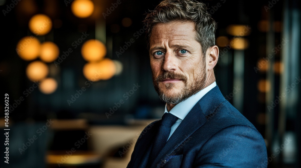 A confident businessman stands poised in a modern office, dressed in a sleek blue suit. His calm demeanor and sharp style reflect professionalism, leadership, and a forward-thinking mindset. A confident businessman stands poised in a modern office, dressed in a sleek blue suit. His calm demeanor and sharp style reflect professionalism, leadership, and a forward-thinking mindset.