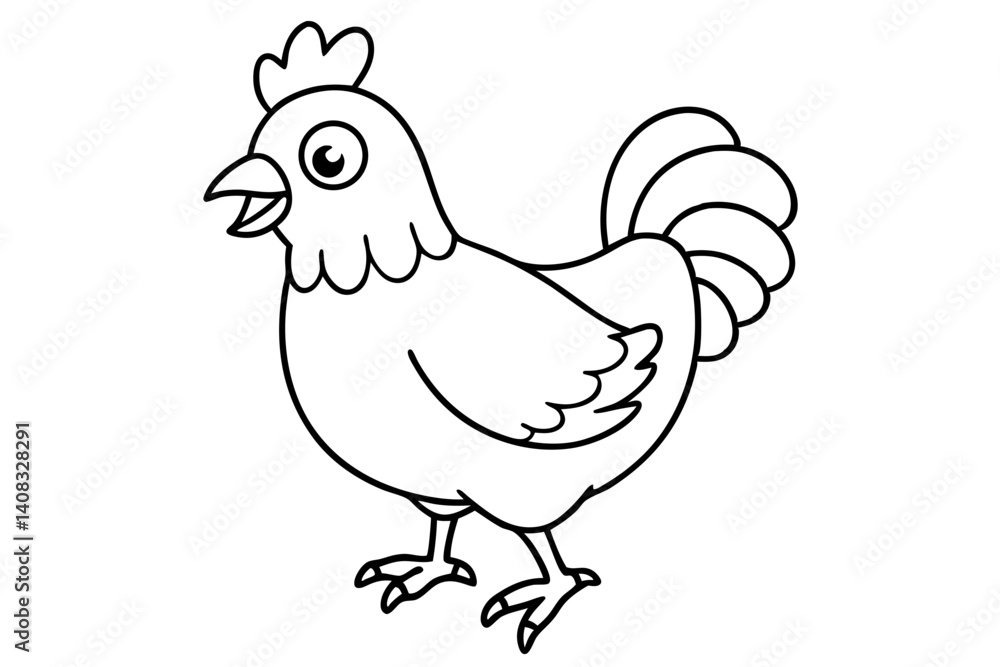 Obraz premium hen with eggs