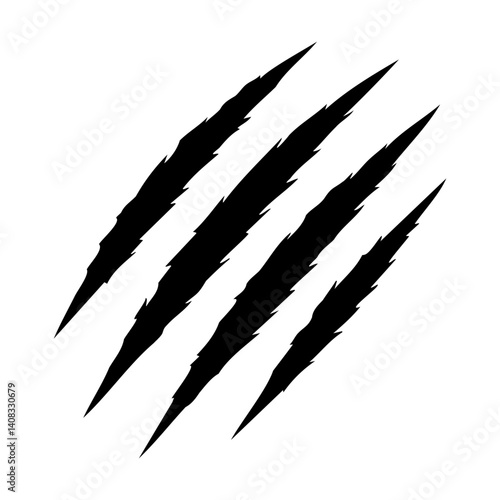 Animal Scratches, Claw Scratch Marks Vector