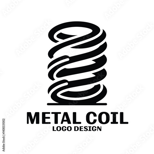 Metal Coil Vector Logo Design