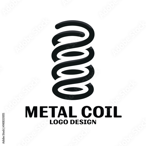 Metal Coil Vector Logo Design