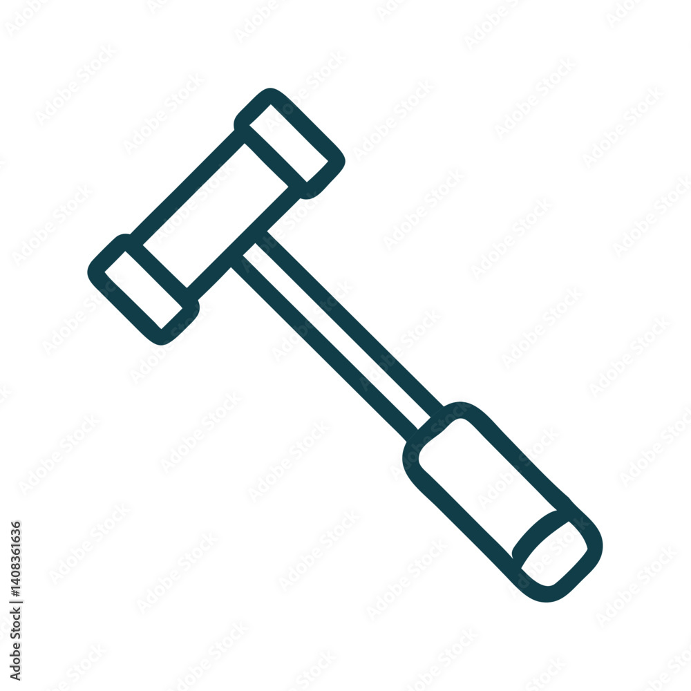 Mallet Hammer Icon Representing Construction and Tool Use Mallet Hammer Icon Representing Construction and Tool Use