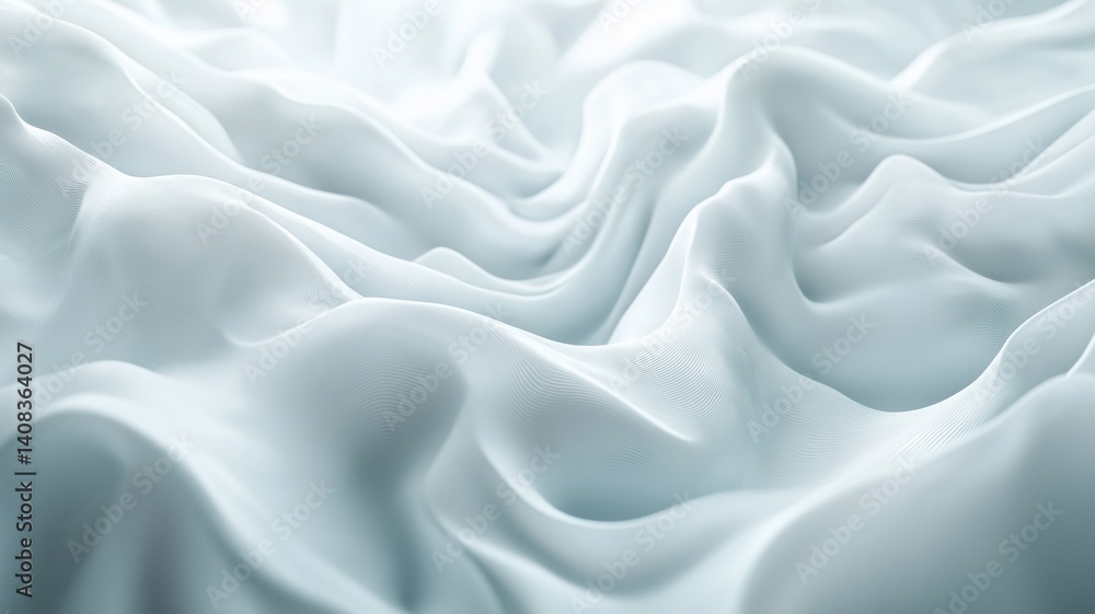 Obraz premium Soft Fabric Waves Undulating in Serene Light