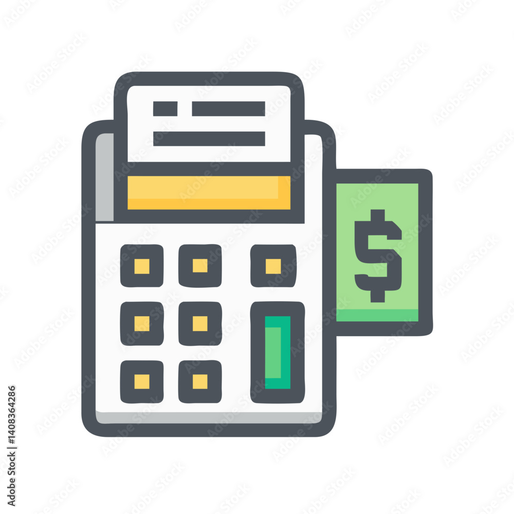Payment Terminal Icon Representing Point of Sale and Financial Transaction Processing Payment Terminal Icon Representing Point of Sale and Financial Transaction Processing