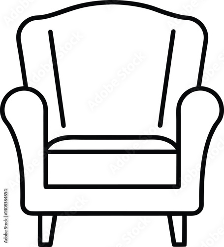armchair vector illustration