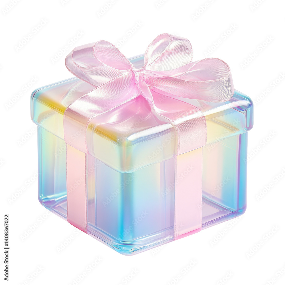 Fototapeta premium 3D Gift Box on transparent background
