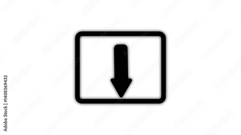 left Arrows sign symbol animation motion graphics on white screen background, black color animated video left Arrows sign symbol animation motion graphics on white screen background, black color animated video