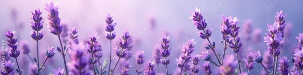 Obraz premium Tiny lavender flowers create a uniform, subtle fabric pattern , repeat, summer, spaced