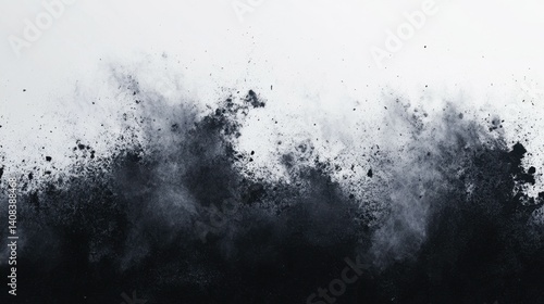 Fond dÃ©gradÃ© granuleux noir blanc texture de bruit gris foncÃ© monochrome rÃ©tro toile de fond design espace de copie