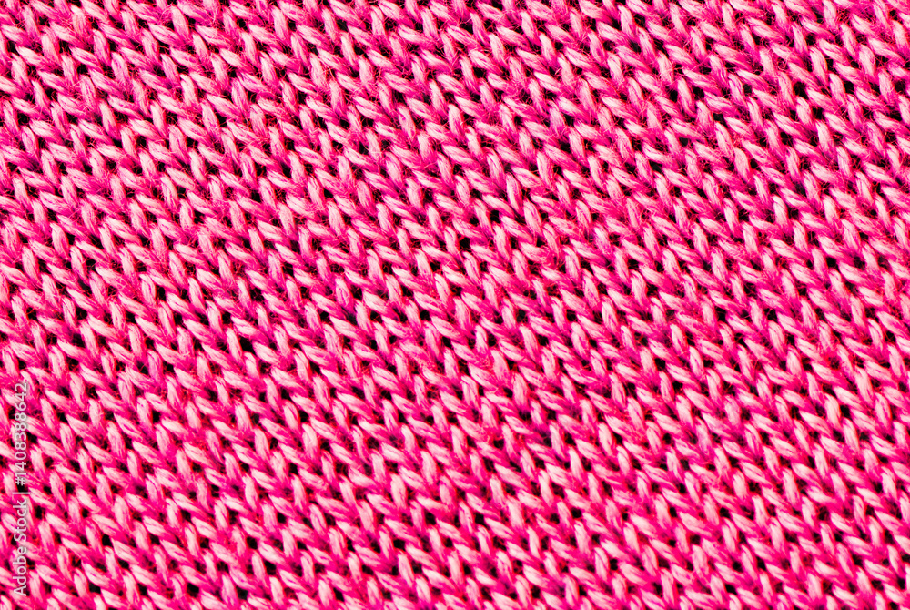Pink knitted wool fabric background (texture). Flat lay, top view Pink knitted wool fabric background (texture). Flat lay, top view