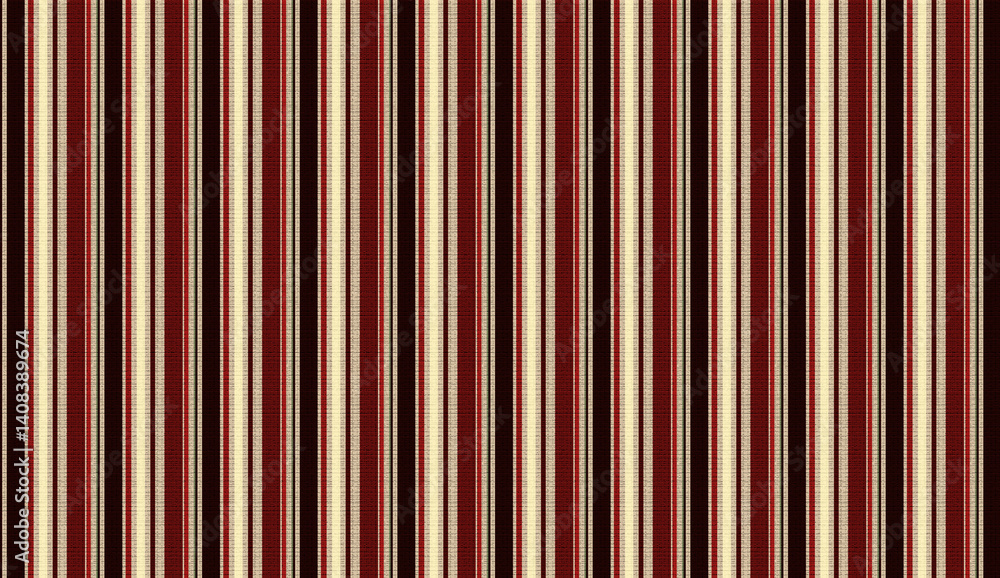 Obraz premium Vertical stripes pattern blending beige, burgundy, and black, creating sophisticated textured background for fabric, wallpaper, decor, and graphic design applications