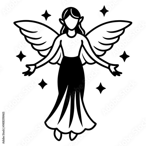 angel with heart