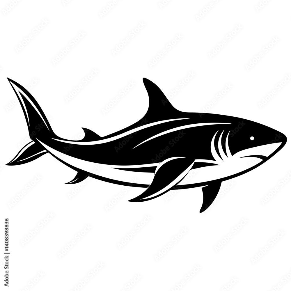 Obraz premium shark vector illustration