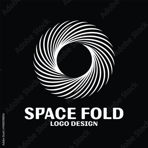 Space Fold Vector Logo Design