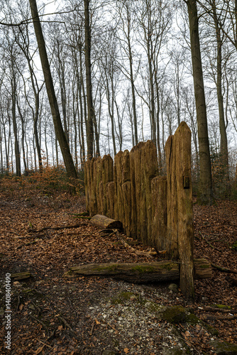 Obraz na płótnie Ringwallanlage grosser huenenwall w salonie